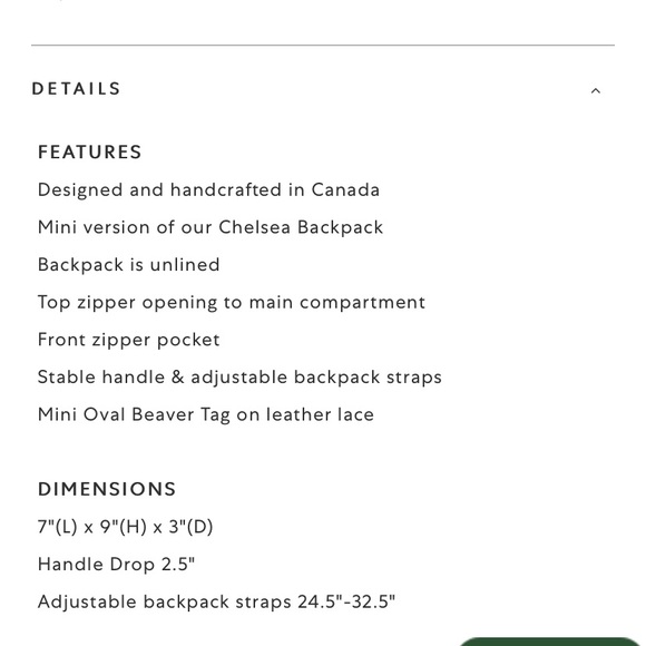 NWT Genuine Roots Leather Backpurse - Picture 2 of 5